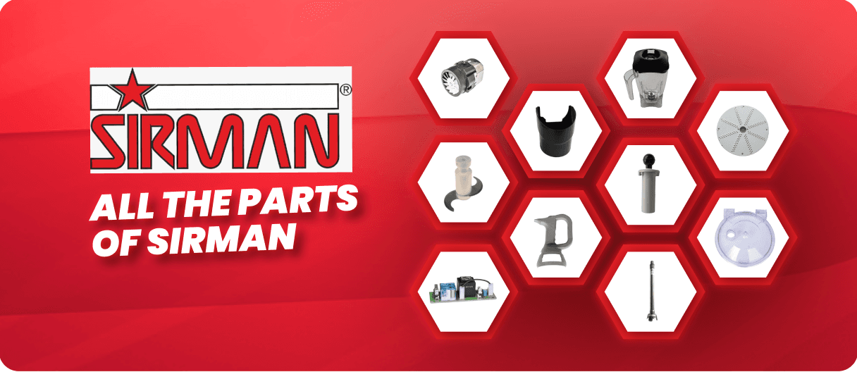 All Sirman commercial kitchen equipment spare parts
